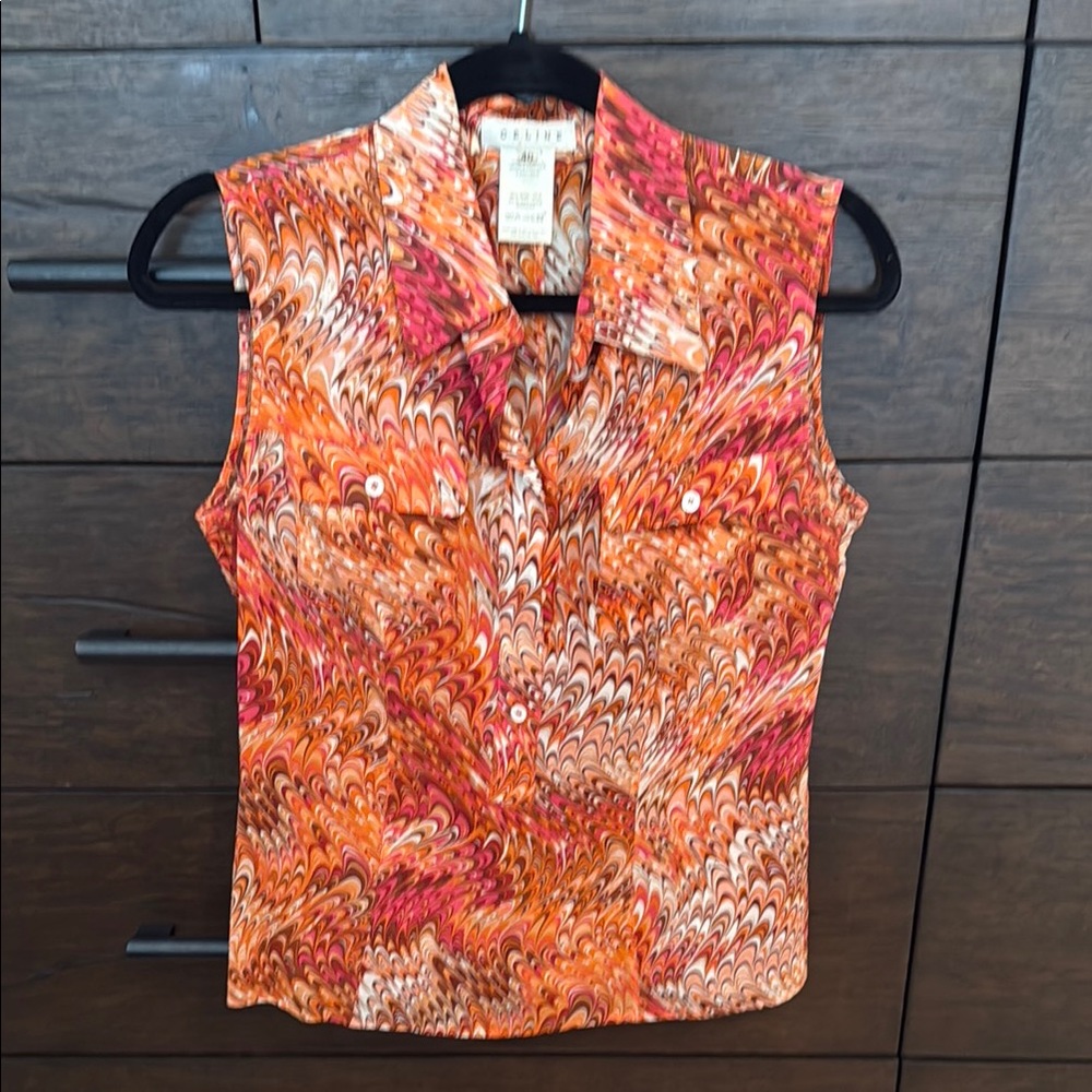 Beautiful Celine 2003 Silk Top